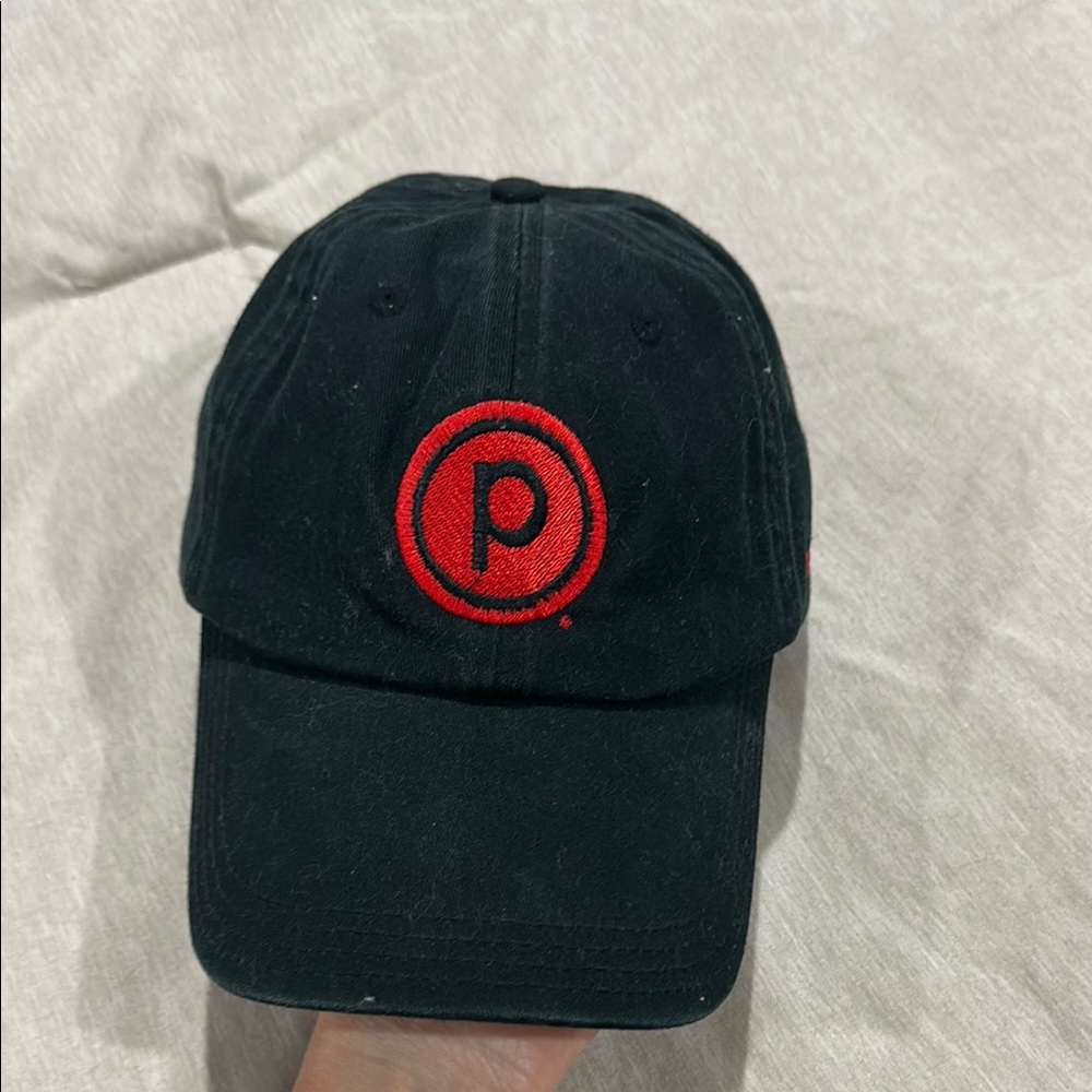 Pure Barre Black Hat with Red Logo